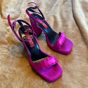 Esprit high heel platform sandals hot pink